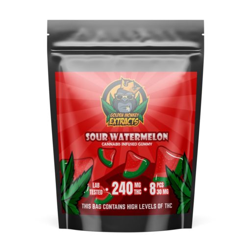 Golden Monkey Extracts - Sour Watermelon (240mg THC)