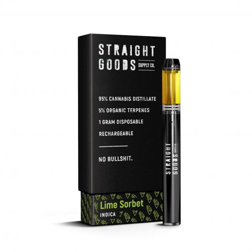 Straight Goods 1 Gram - Disposable - Lime Sorbet