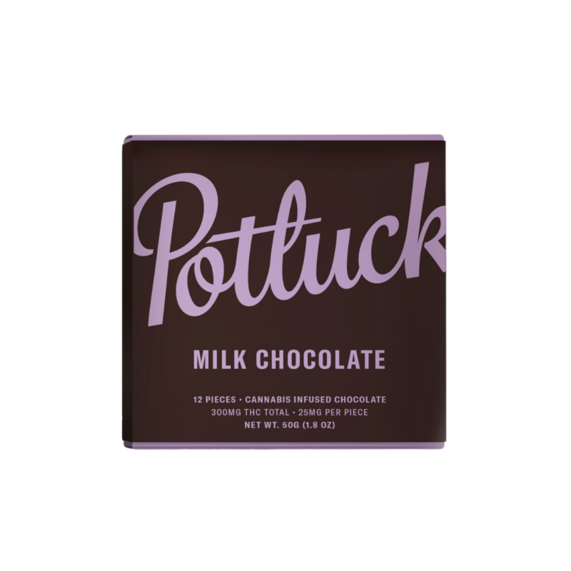 Potluck Chocolate – Milk Chocolate 300mg THC