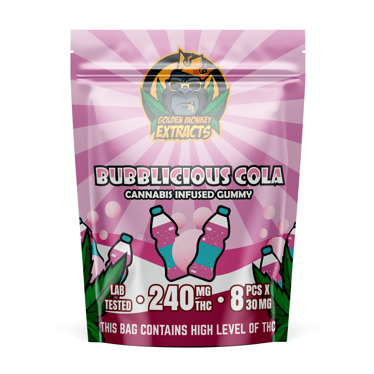 Golden Monkey Extracts - Bubblicious Cola (240mg THC)