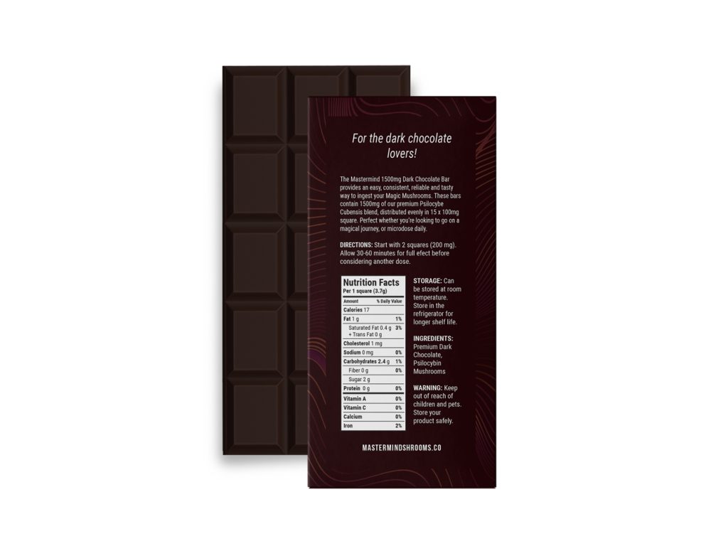MasterMind - Dark Chocolate Bar 1500mg - Image 2