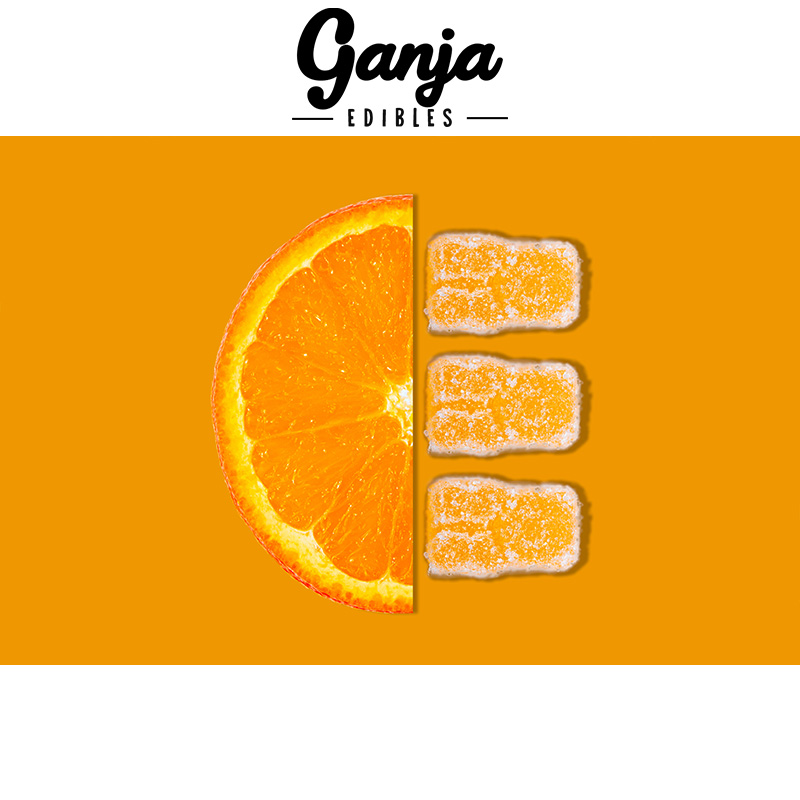 Ganja Edibles – Ganja Bears Sour Orange – 10 x 15mg THC - Image 2