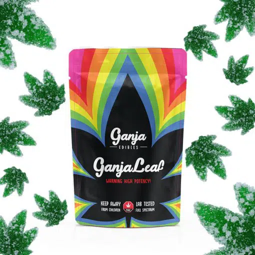 Ganja Edibles – Ganja Leaf Sour Green Apple – 1 x 750mg THC