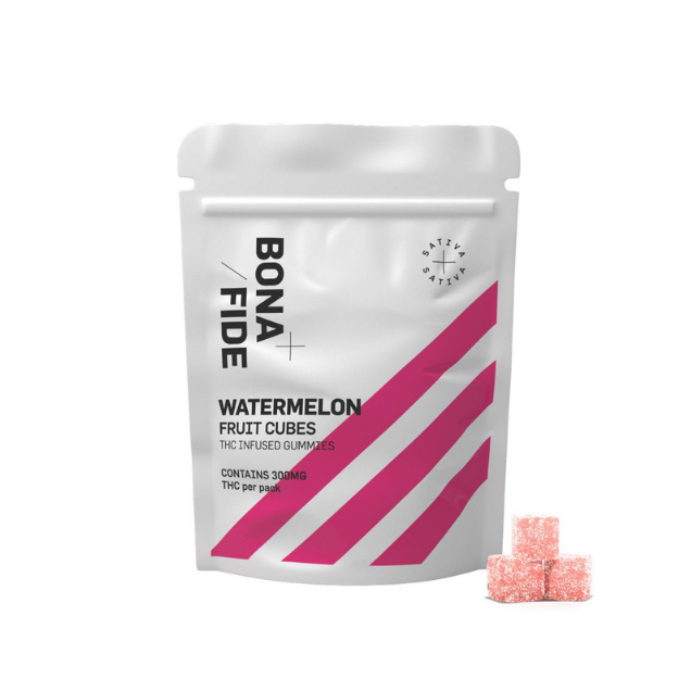 Bonafide - Watermelon Fruit Cubes 300mg (Sativa)