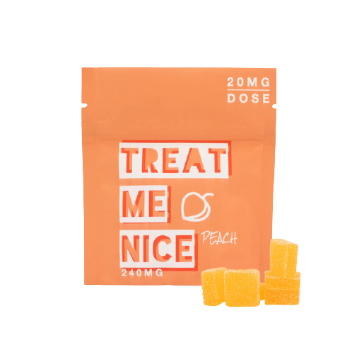 Treat Me Nice – Peach Gummies (240MG THC)