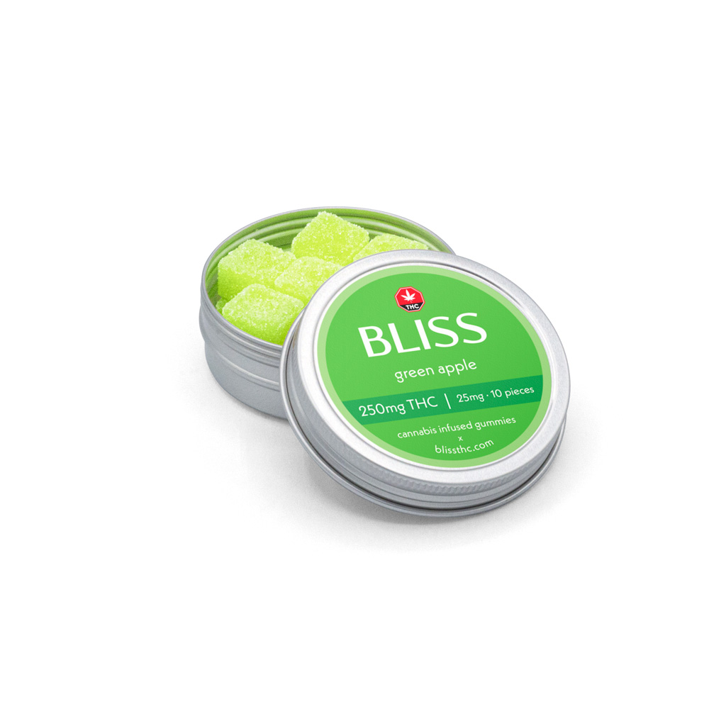 Bliss Edibles - Green Apple 250MG