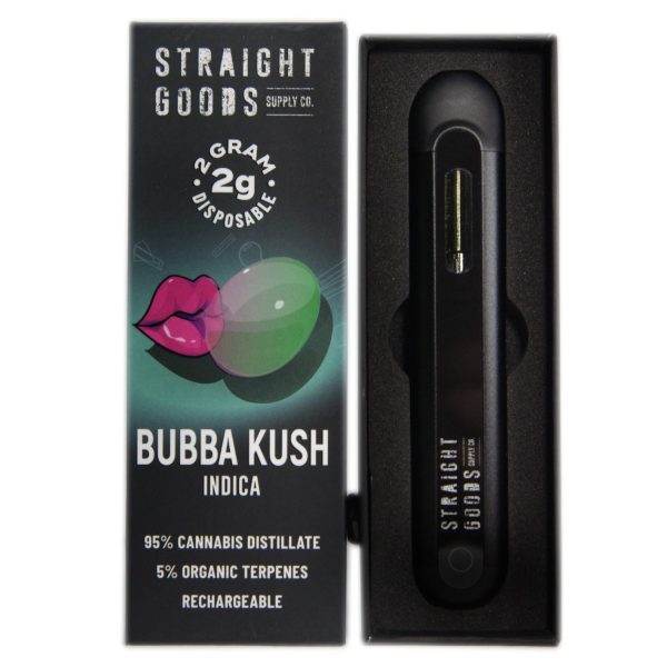 Straight Goods 2 GRAM - Disposable - Bubba Kush (indica)