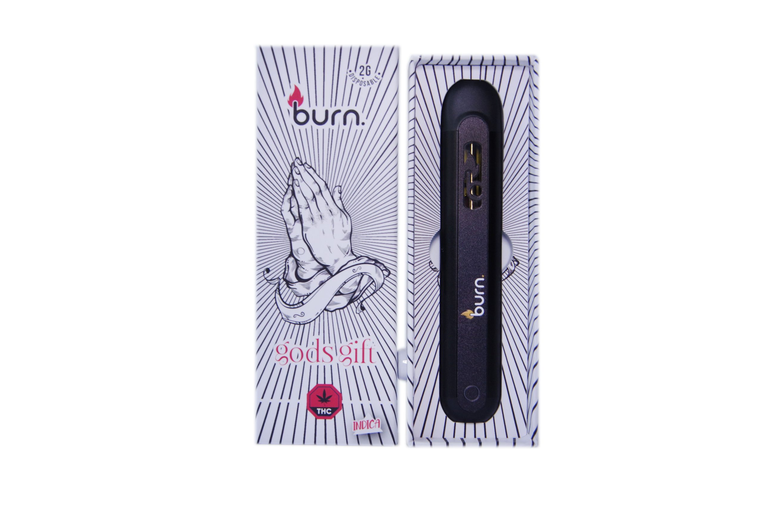 Burn 2 Gram – Disposable - Gods Gift (Indica)