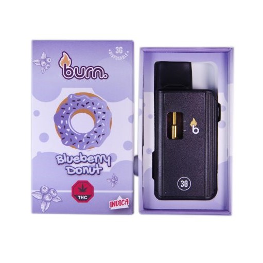 Burn 3 Gram – Disposable - Blueberry Donut (Indica)