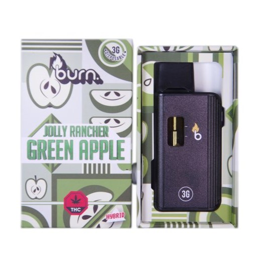 Burn 3 Gram – Disposable - Green Apple (Hybrid)