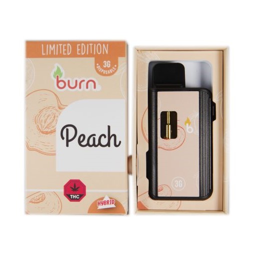 Burn 3 Gram – Disposable - Peach (Hybrid)