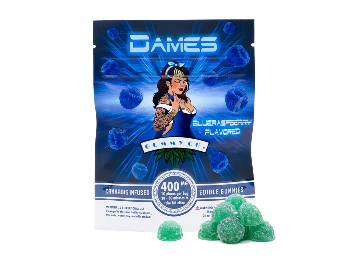 Dames Gummy Co. – Blue Raspberry (400mg THC)