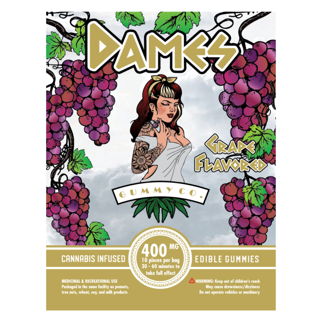 Dames Gummy Co. – Grape (400mg THC)