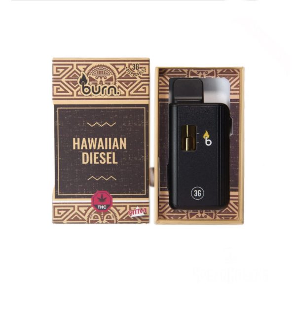 Burn 3 Gram – Disposable - Hawaiian Diesel (Sativa)