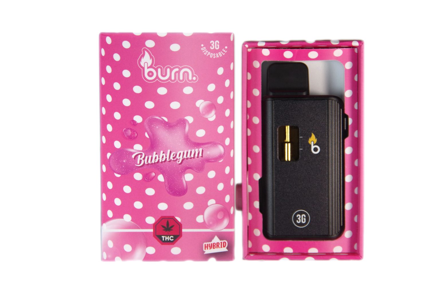 Burn 3 Gram – Disposable - Bubble Gum (Indica)