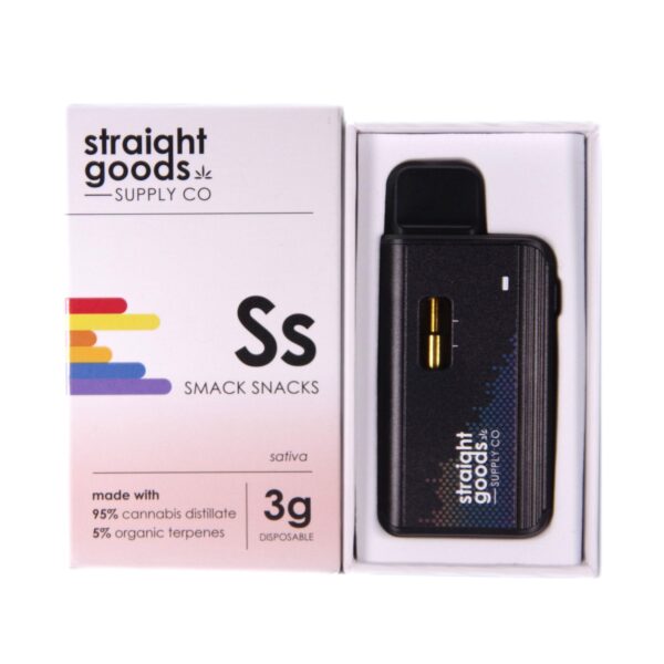 Straight Goods 3 GRAM - Disposable - Smack Snacks (Sativa)