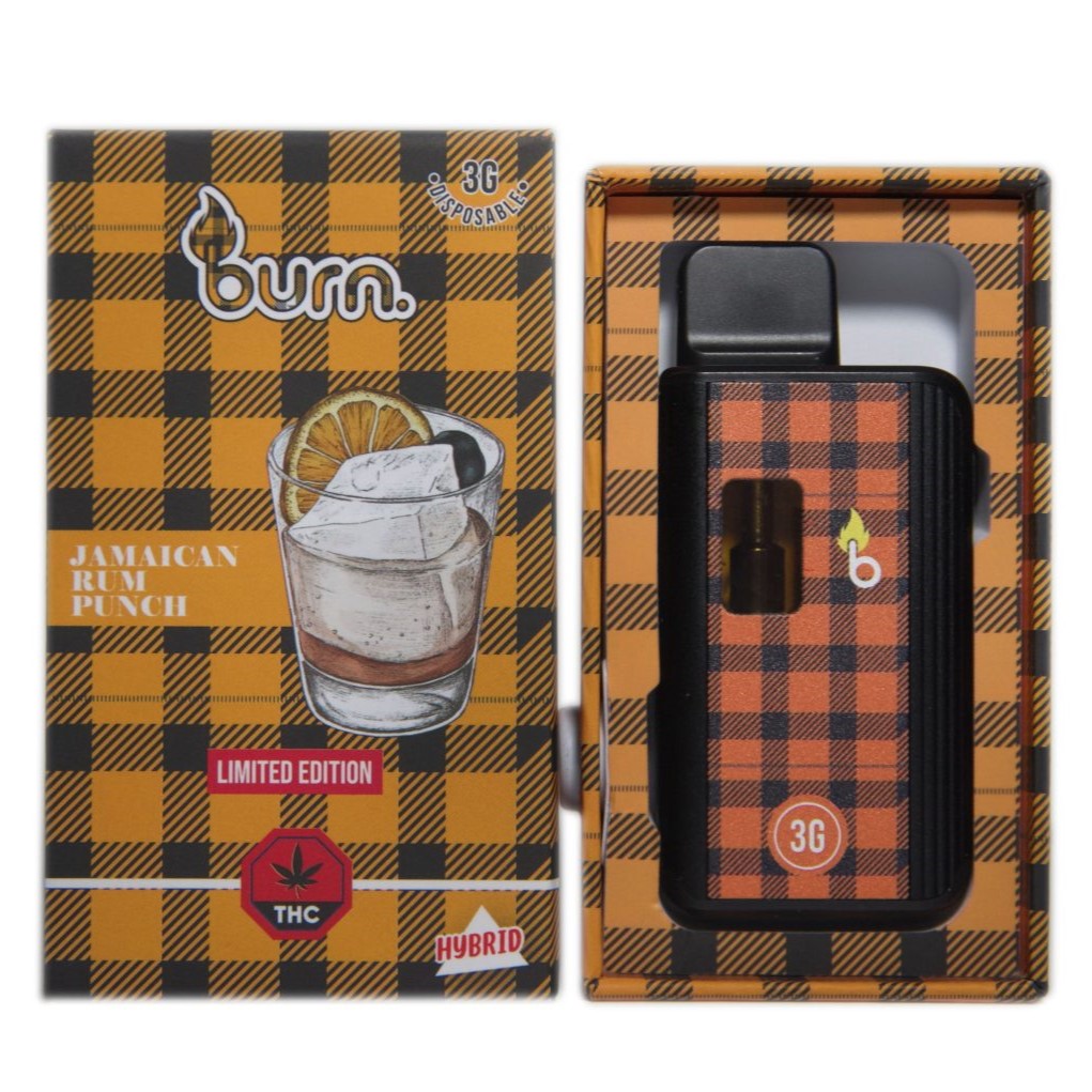 Burn 3 Gram – Disposable - Jamaican Rum Punch (Hybrid)