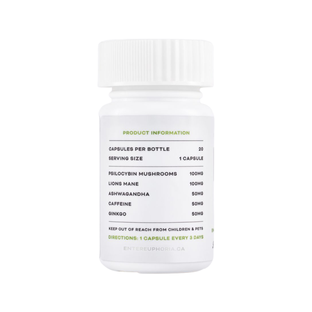 Euphoria Psychedelics – Micro Focus Capsules 2000mg - Image 2