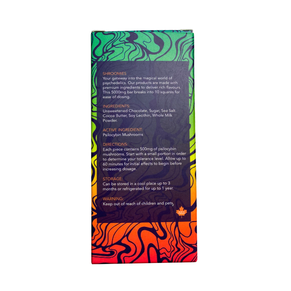 Shroomies - Sea Salt Dark Chocolate Bar 5000mg - Image 2