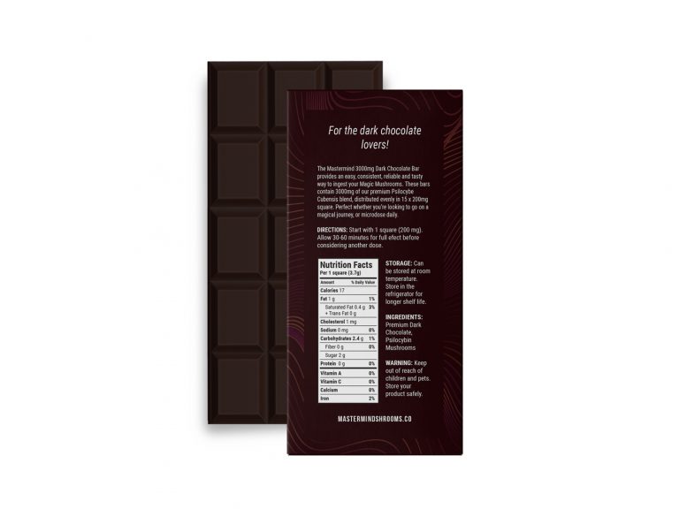 MasterMind - Dark Chocolate Bar 3000mg - Image 2