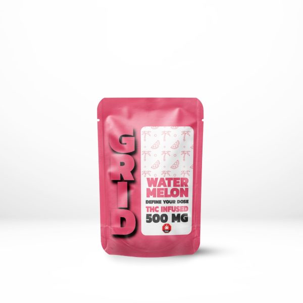 GRID – WATERMELON 500MG THC GUMMIES