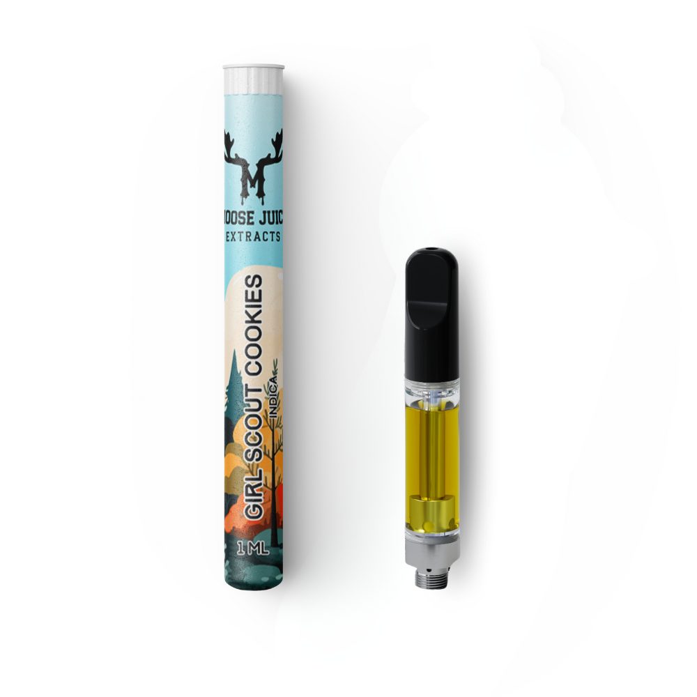 MOOSE JUICE EXTRACTS 1ML CARTRIDGE – GIRL SCOUT COOKIES THC DISTILLATE (INDICA)