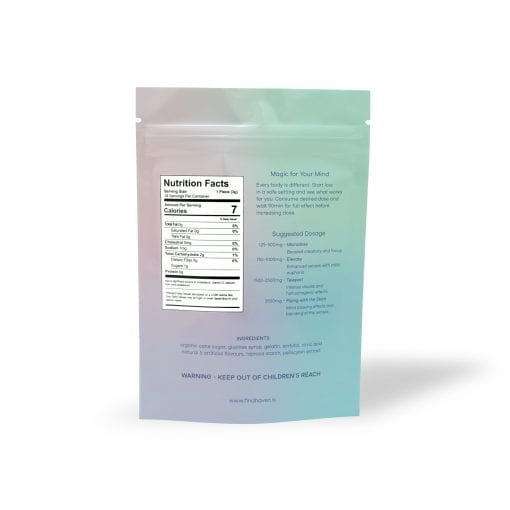 Haven – Blue Raspberry & Grape Psilocybin Gummies (3500MG) - Image 2
