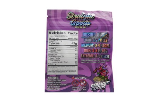Straight Goods Edibles – Juicy Grape (500mg THC) - Image 2