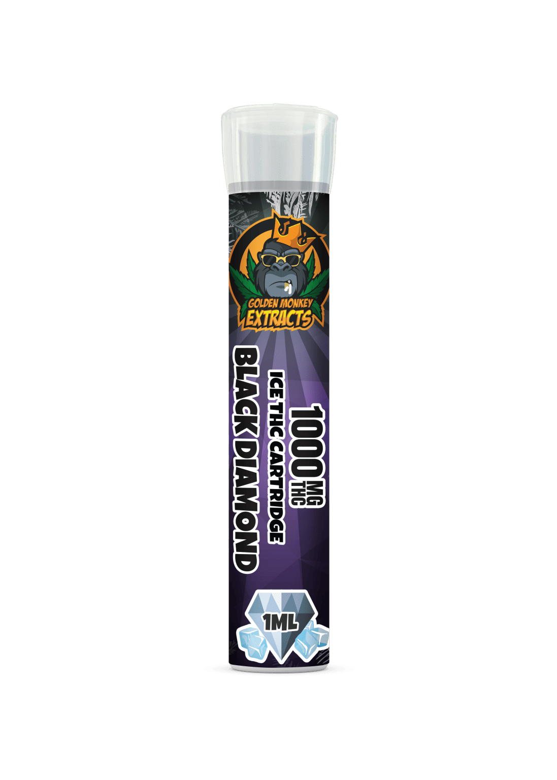 Golden Monkey Extracts – Iced Cartridge 1000 MG – Black Diamond