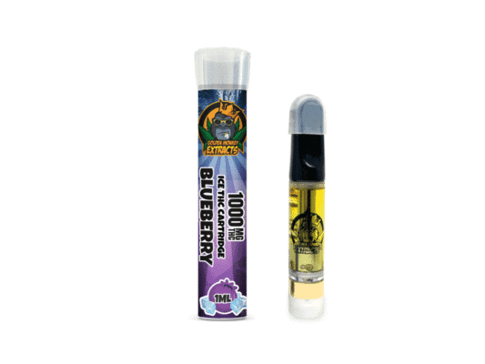 Golden Monkey Extracts – Iced Cartridge 1000 MG – Blueberry