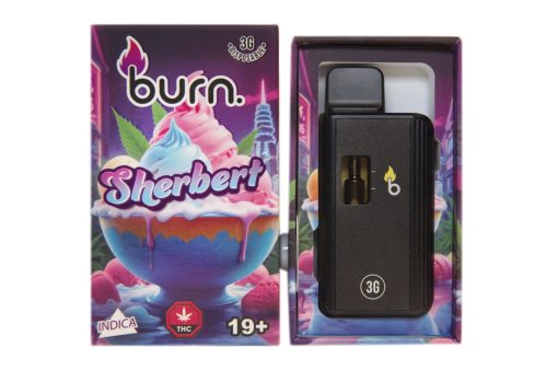 Burn 3 Gram – Disposable – Sherbert (Indica)