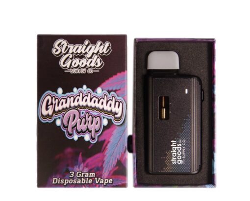 Straight Goods 3 GRAM - Disposable - Granddaddy Purp (Indica)