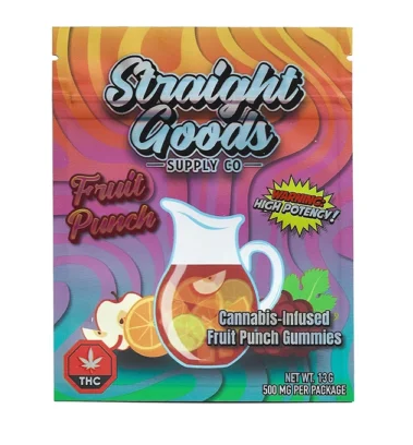 Straight Goods Edibles – Fruit Punch (500mg THC)