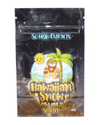 So High Extracts Premium Shatter – Hawaiian Snow – Hybrid