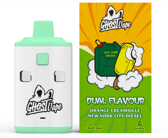 Ghost Vape – Orange Creamsickle / New York City Diesel – 6000mg (3g/3g) THC VAPE